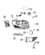 68184755AA - Electrical: Headlamp Bulb Kit for Mopar Image image