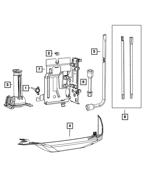 Jack Stowage for 2012 Ram 3500 #0