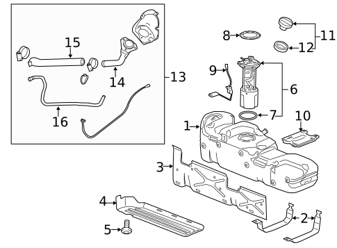 Hardware, Fasteners & Fittings for 2009 GMC Sierra 1500 #1