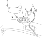 F58Z13A613A - Electrical: High Mount Lamp for FORD Image