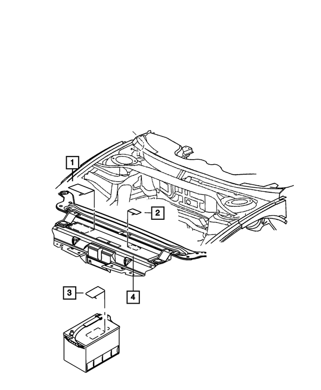 68213176AA - Labels: Coolant System Cap Label for Mopar Image