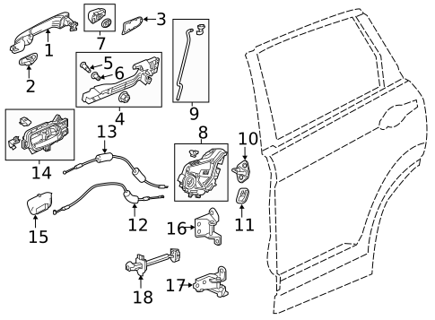 Front Door for 2015 Honda CR-V #1