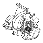 PB5Z6K682A - Air &amp; Fuel Delivery: Turbocharger for Ford Image