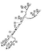 6104710AA - Exhaust: Hex Flange Lock Nut for Chrysler: 300, Town &amp; Country | Dodge: Challenger, Charger, Durango, Grand Caravan, Magnum, Ram 2500, Ram 3500 | Jeep: Compass, Gladiator, Grand Cherokee, Patriot, Wrangler | Ram: 1500, 2500, 3500 Image