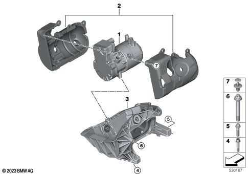 Compressor, Magnetic Clutch for 2024 Mini Countryman SE ALL4 #0