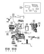 68396044AB - Air Conditioners and Heaters: A/c And Heater Unit Seal Kit for Ram: 1500, 2500, 3500 Image