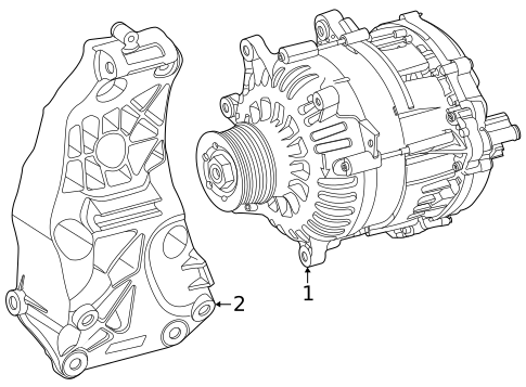 Alternator/Generator & Related Components for 2023 Mercedes-Benz SL43 AMG #0