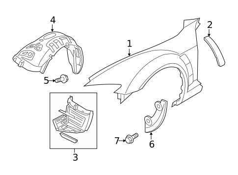 Fender & Components for 2007 Mazda RX-8 #0