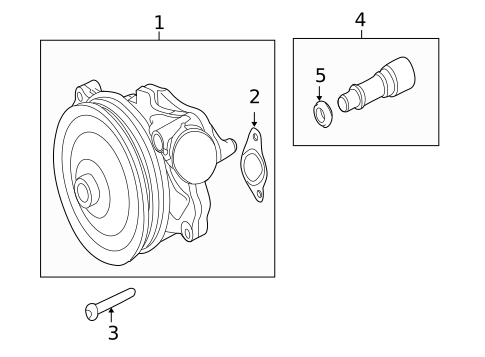 Water Pump for 2013 Jaguar XJ #0