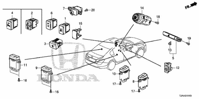 Switch for 2017 Honda Accord #0