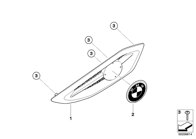 46637727701 - : Plaque Holder, Left for BMW-Motorrad Image