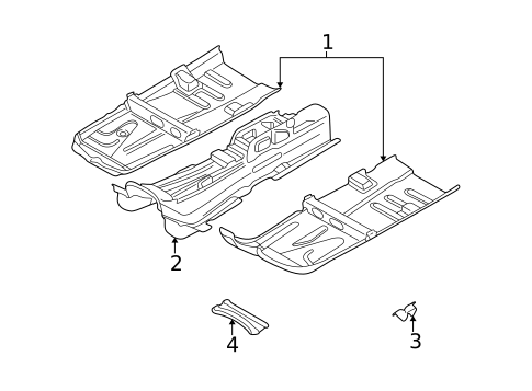 Floor & Rails for 2006 Volvo S80 #0