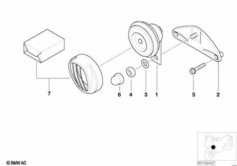 Anti-Theft Horm, Horn for 2002 BMW-Motorrad R 1200 C Independent #0