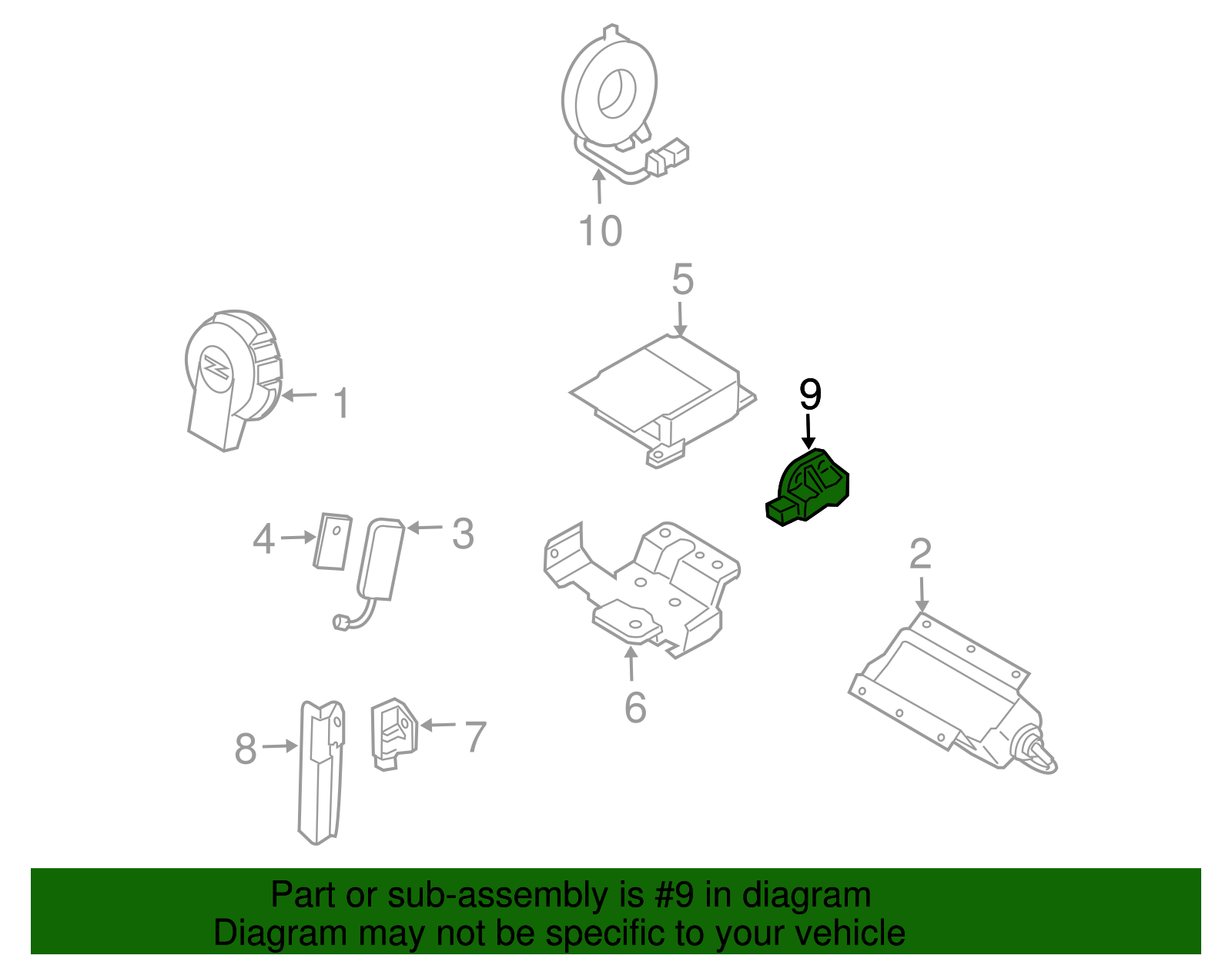 Side Impact Sens - Nissan (K8870-CF40A)