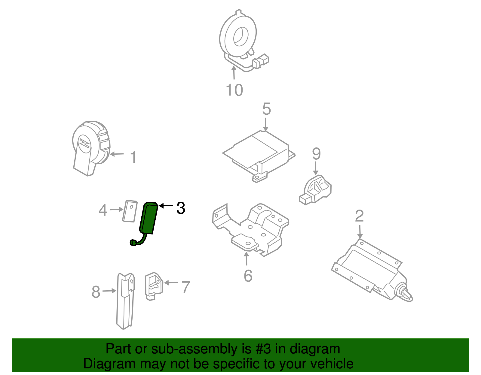 Side Impact Inflator Module - Nissan (YHEHA-CF40A)