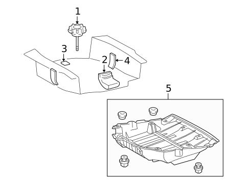 Spare Tire Carrier for 2013 Lexus IS250 #0