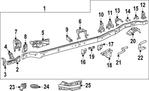 Frame & Components for 2025 Toyota Tundra #1