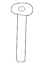 10357980 - Body: Headrest Guide for Chevrolet: Malibu | Pontiac: G6 | Saturn: Aura Image