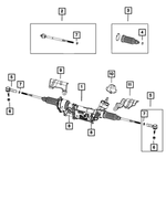 R5154744AJ - Steering: Rack And Pinion Gear, Remanufactured for Mopar Image