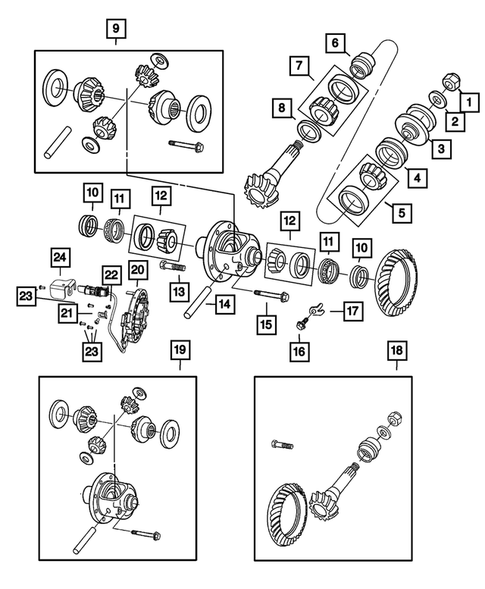 Front Axle;  Housing, Differential and Vent for 2011 Ram 2500 #0