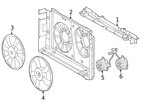 Cooling Fan for 2016 Lexus CT200h #0