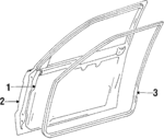 BF6758020G - Body: Door Shell for Mazda: 323 Image