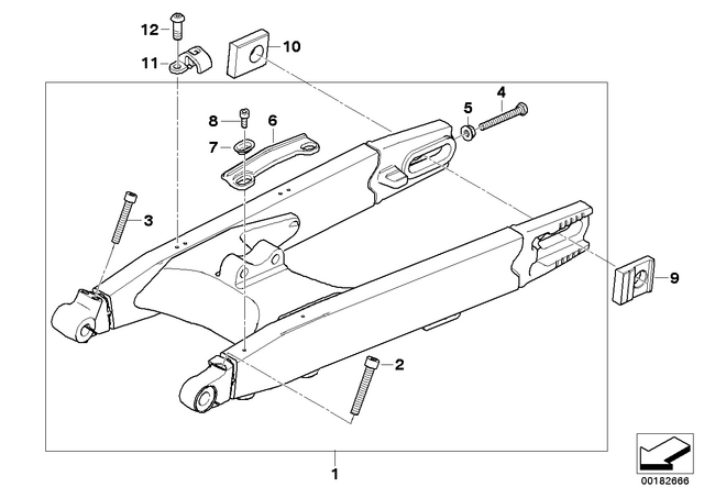 27727701615 - : Slide Rail for BMW-Motorrad Image