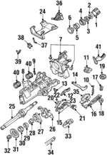 F78Z3B676CA - Steering: Lower Shaft for Ford: Windstar Image