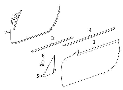 Exterior Trim - Door for 2019 Mercedes-Benz SLC43 AMG #0