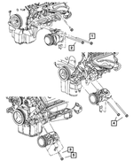 6503703 - 3.5L Gas; Engine: Hex Head Bolt, Mounting for Chrysler: 300, PT Cruiser, Sebring, Town &amp; Country | Dodge: Challenger, Charger, Grand Caravan, Magnum, Neon, Stratus | Jeep: Commander, Grand Cherokee Image