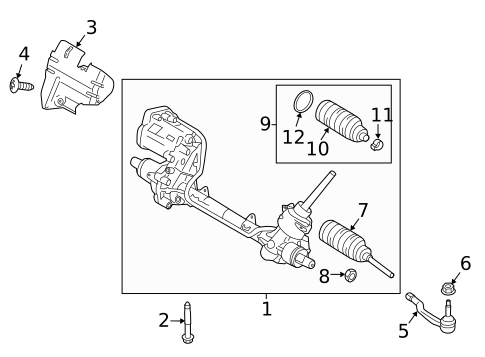 Steering Gear for 2020 Lincoln Nautilus #0