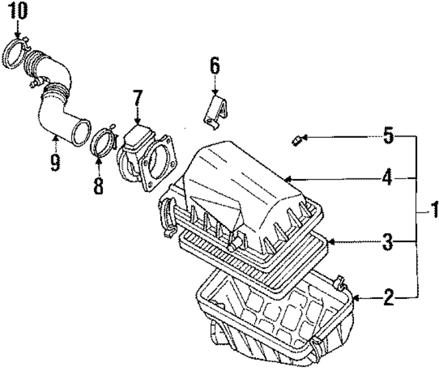155500313 - Engine: Air Duct Clamp for Nissan: Axxess, Pulsar NX Image