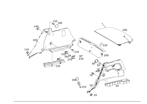 Luggage Compartment Covering for 2015 Mercedes-Benz GLA250 #0