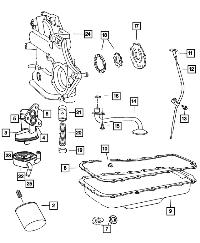 6500070 - Engine 3.8L Six Cylinder: Hex Head Screw And Washer for Mopar Image image