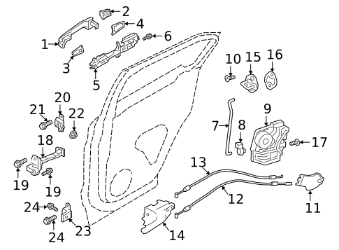 Lock & Hardware for 2025 Mitsubishi Eclipse Cross #1