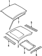 F8CZ6351181AA - : Roof Side Rail for Ford Image