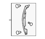 6786650020 - Body: Side Seal for Lexus: LS460, LS600h Image
