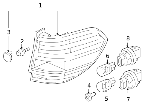 Bulbs - Chassis for 2008 Honda Odyssey #4