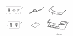 8P35SL0200R1 - Accessory Components: HARDWARE KIT, NOSE MASK for Honda Image