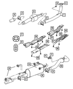 55277174AE - Exhaust: Heat Shield for Mopar Image
