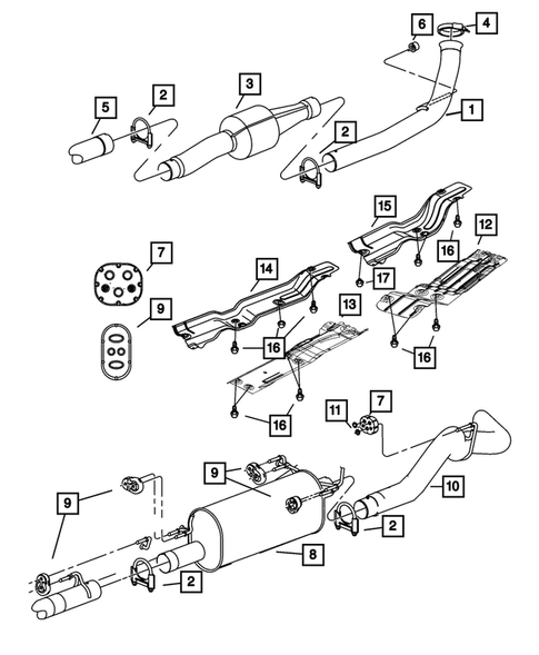 Exhaust System for 2009 Dodge Ram 2500 #3
