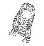 91078139116 - Body: Seat Back Frame for Mercedes-Benz Image