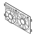 1K0121207BB9B9 - Cooling System: Fan Shroud for Volkswagen: Beetle, Golf, GTI, Jetta, Passat, Rabbit Image