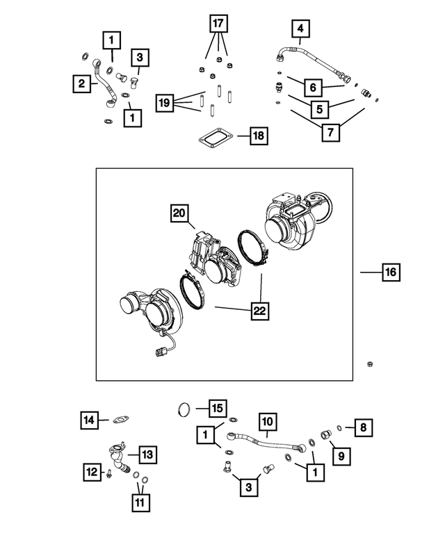 68005447AA - 6.7L Turbo Diesel; Engine: Female Fitting for Mopar Image