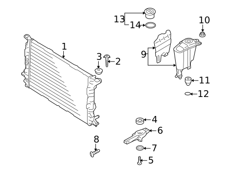 Radiator & Components for 2009 Audi A5 Quattro #0