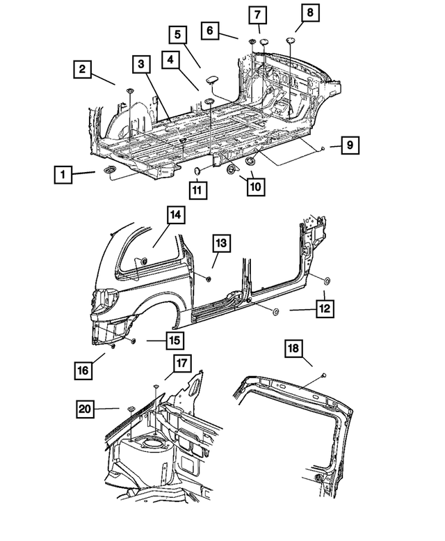 4860222 - Parking Brake: Plug, Rear for Mopar Image