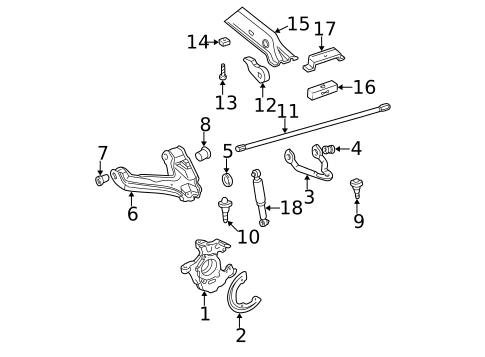 Suspension Components for 1995 GMC K3500 Pickup #0