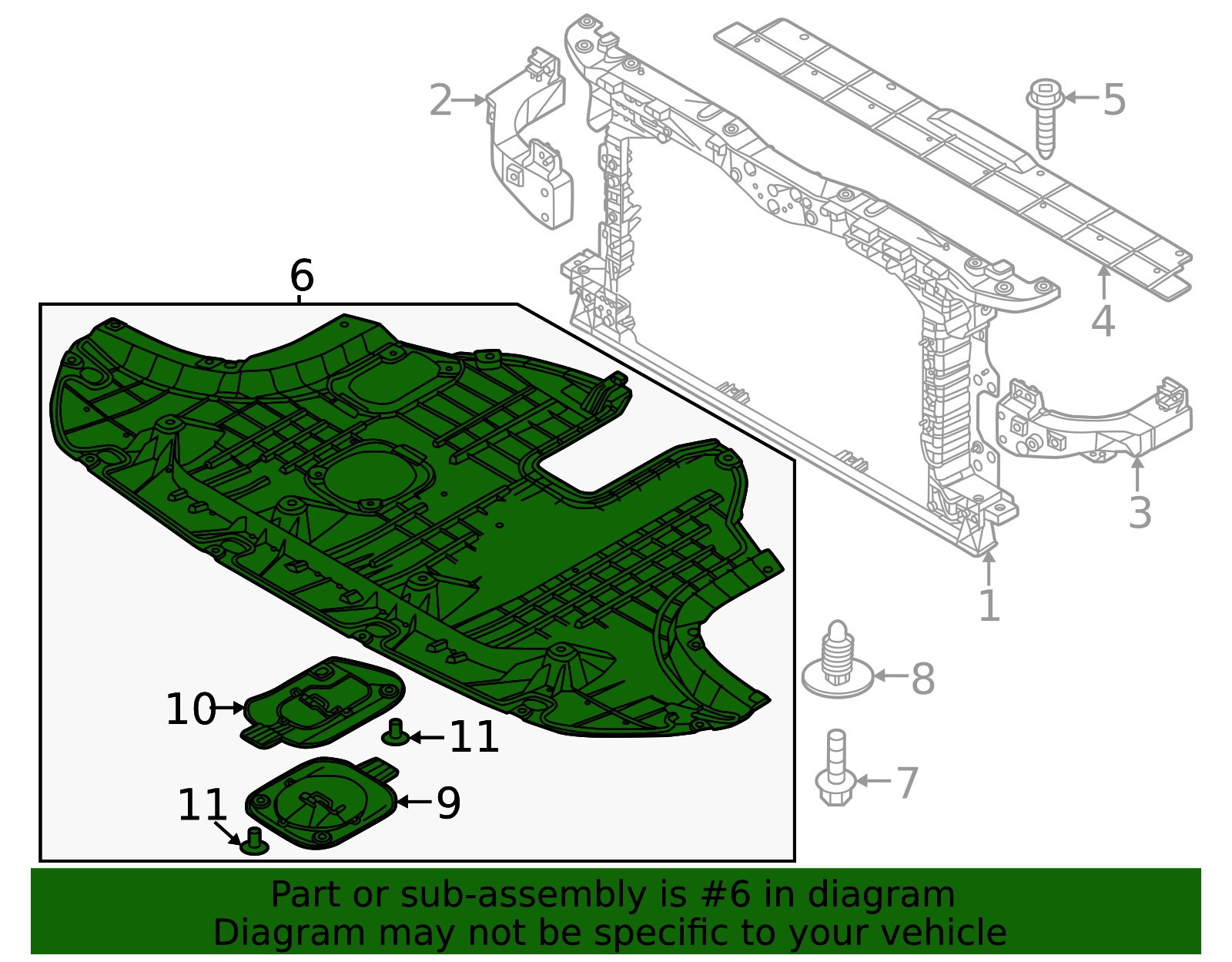 29110 R0000 2023-2025 Kia Niro Under Cover 29110-AT000 | OEM Parts Online