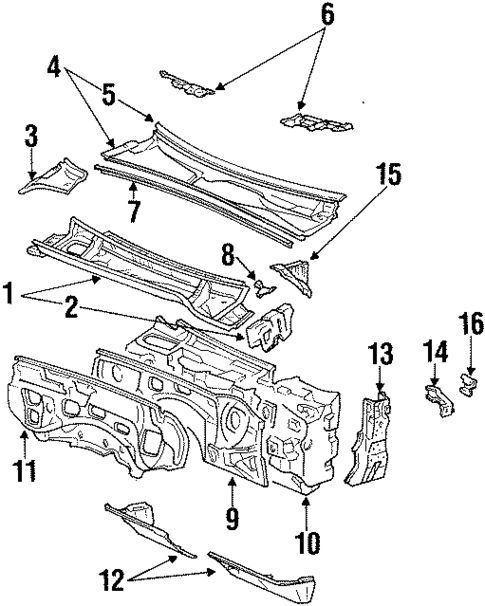 Cowl for 1990 Lexus LS400 #0