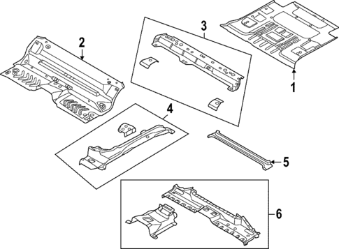 Rear Floor & Rails for 2022 Ford Bronco #1